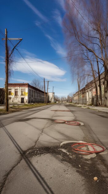 Eine Straße ohne Parkschilder