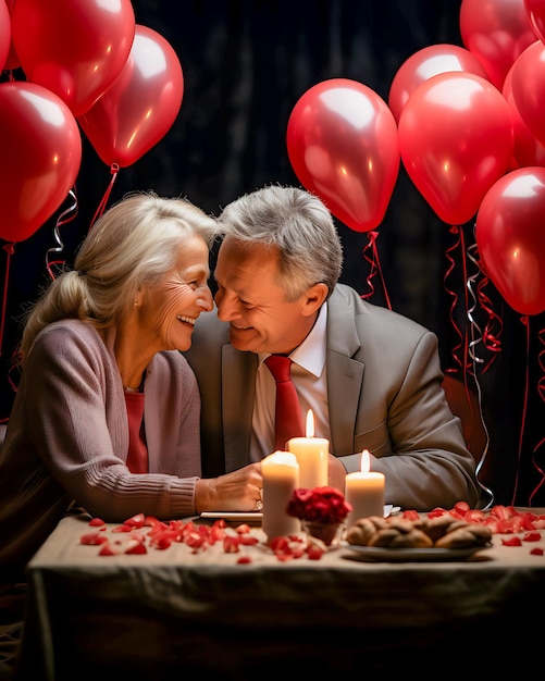 Eine süße Überraschung Das romantische Valentinstagfeiern eines jungen Paares mit einem herzlichen Geschenkeaustausch