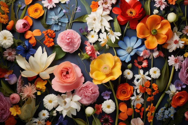 Eine Symphonie von Blütenblättern Wildblumen-Sammlung