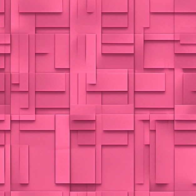 Eine Tapete aus rosa Quadraten mit der Aufschrift „In der Mitte“.