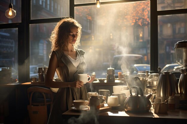 eine Tasse Kaffee als nächstes Hintergrunddesign