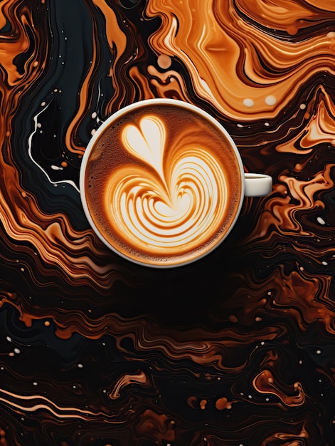 eine Tasse Kaffee als nächstes Hintergrunddesign