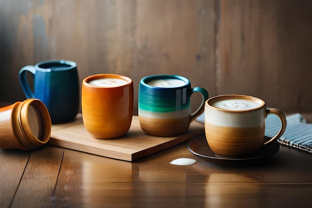 eine Tasse Kaffee mit einem Buchstaben h darauf