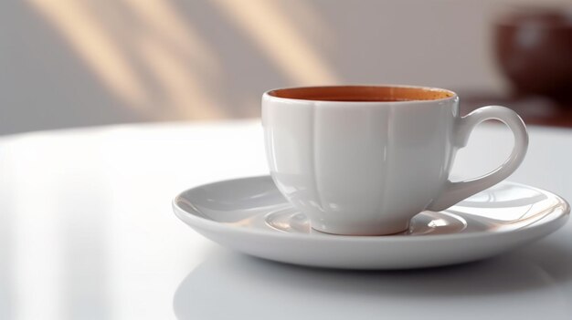 Eine Teetasse auf dem Tisch Ai Generative