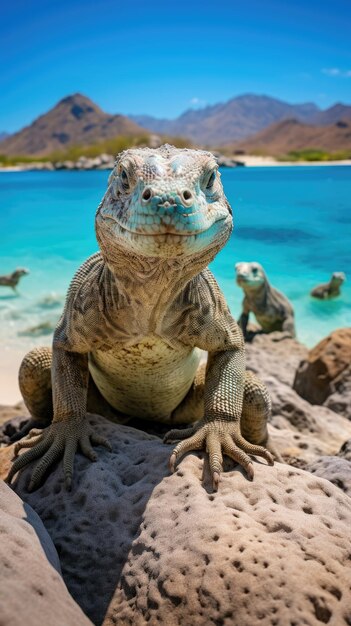 Eine traumhafte Szene des indonesischen Komodo-Nationalparks