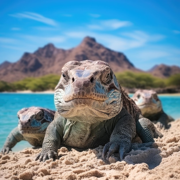 Eine traumhafte Szene des indonesischen Komodo-Nationalparks