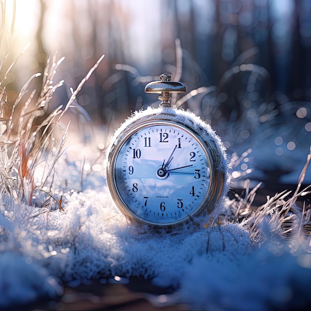 Foto eine uhr mit der uhrzeit 11:15 uhr