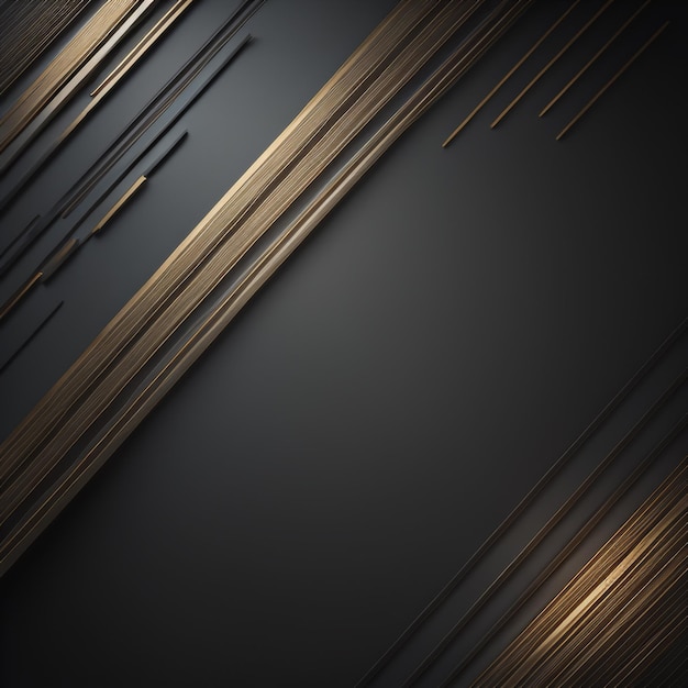Eine Wand mit einer Linie aus Metall- und Goldlinien.