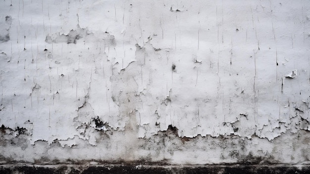 Eine Wand mit einer weißen Schneedecke und einem dunklen Hintergrund