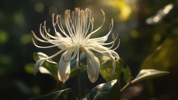 Eine weiße Blume mit dem Wort „japanisch“ darauf