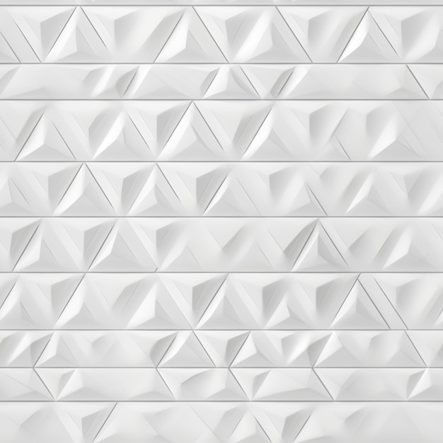 Eine weiße Fliese mit einem Design, auf dem steht, dass es viele Dreiecke gibt.