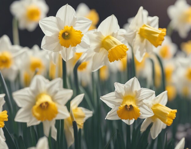 Eine weiße Narzissblüte