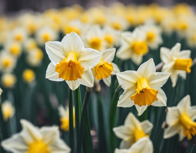 Eine weiße Narzissblüte