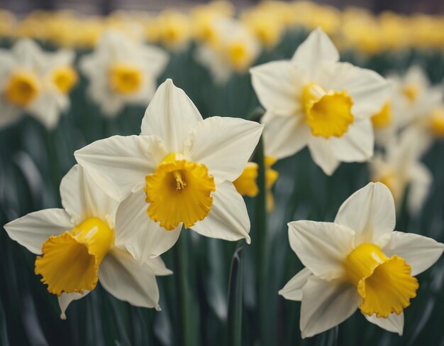 Eine weiße Narzissblüte