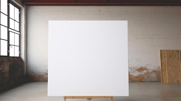 Foto eine weiße tafel in einem zimmer