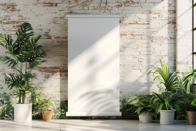 eine weiße Tür in einem Raum mit Pflanzen und Pflanzen