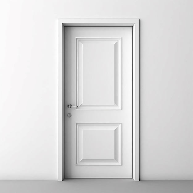 Eine weiße Tür mit der Nummer 8 darauf