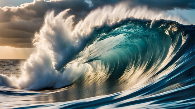 eine Welle mit dem Wort Ocean auf der Unterseite