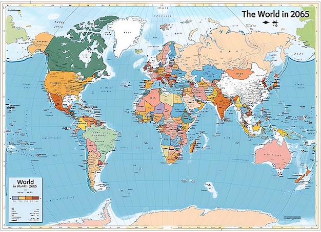 eine Weltkarte mit den Kontinenten der Welt