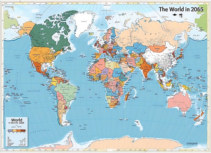 eine Weltkarte mit den Kontinenten der Welt