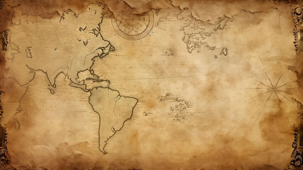 eine Weltkarte mit einer Weltkarte