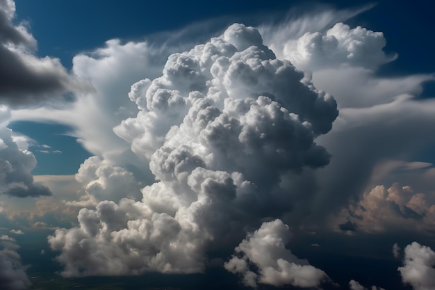 Eine Wolke, die am Himmel steht