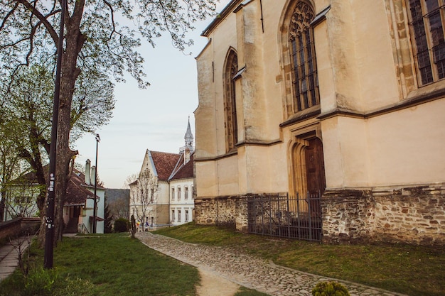 Eine wunderschöne mittelalterliche Zitadellenstadt Sighisoara im Herzen Rumäniens und Siebenbürgens