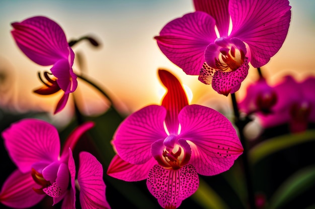 Eine wunderschöne Orchidee blüht Blooming Splendor Die bezaubernde Welt der generativen Orchideen