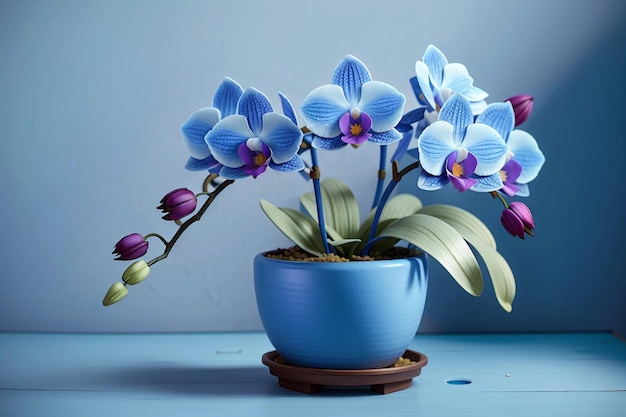 Eine wunderschöne Orchideenblüte, eine Zimmerpflanze