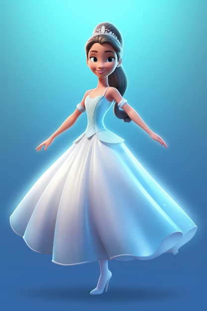 Foto eine zeichentrickfigur aus frozen 2