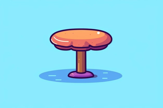 Eine Zeichentrickillustration eines Pilzes