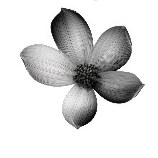 Eine Zeichnung einer Blume mit der Aufschrift „Blume“.