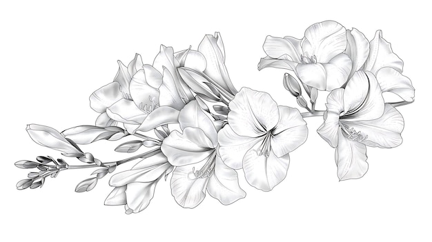 eine Zeichnung einer weißen Blume mit den Worten "Spring" darauf