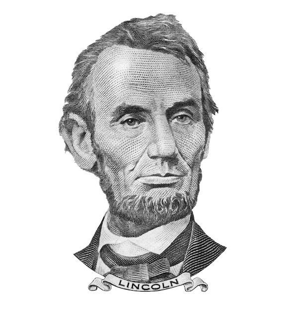 Foto eine zeichnung eines lincoln aus dem jahr 2000.