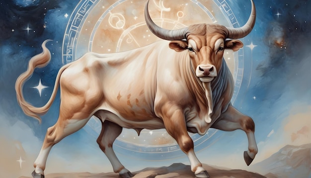 eine Zeichnung eines Sternzeichen Taurus Taurus