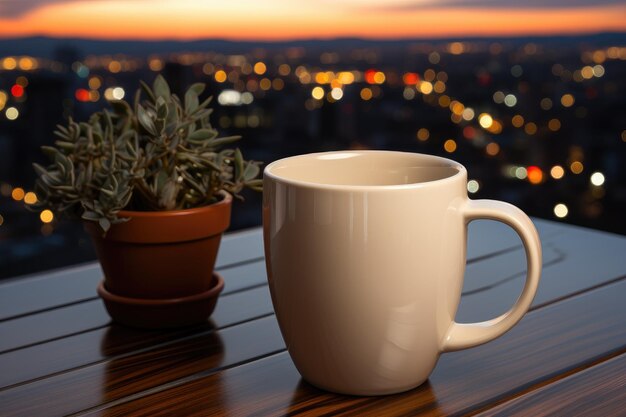 eines Abends im Büro bei einer Tasse Kaffee professionelle Werbefotografie