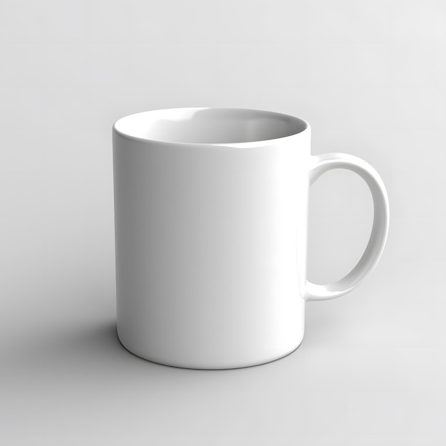 Einfach weißer Becher-Mockup