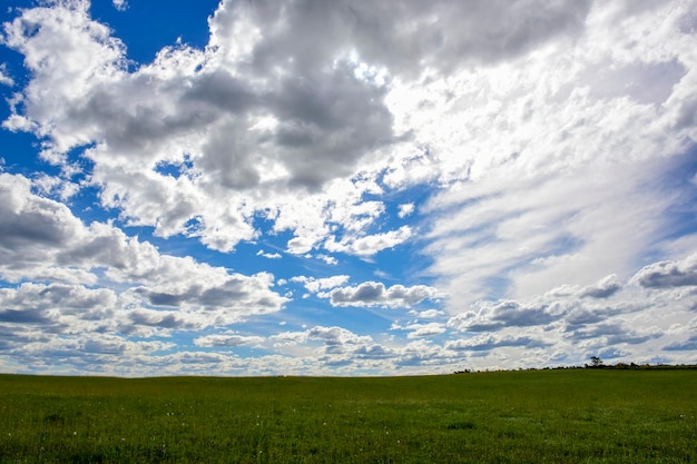 Einfache Landschaft Wolken Pampas Patagonien Argentinien