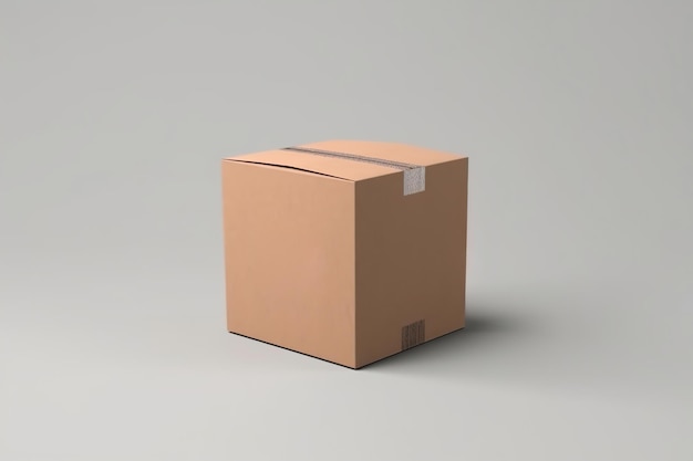 Einfache Produktbox-Attrappe im KI-generierten Stil