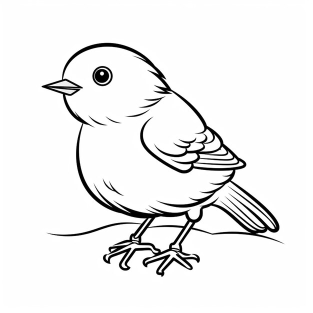Einfache schöne Vogel-Cartoon