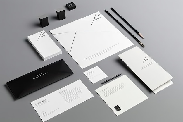 Einfache und minimalistische Komposition mit klarer und eleganter Typografie, erstellt mit generativer KI