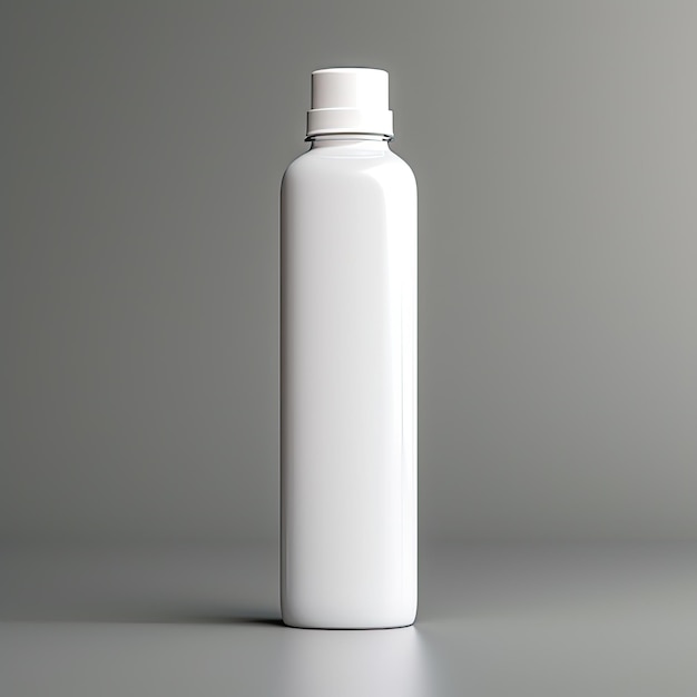 Einfache weiße Kosmetikflasche