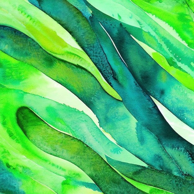 Einfacher abstrakter grüner Aquarell-Hintergrund