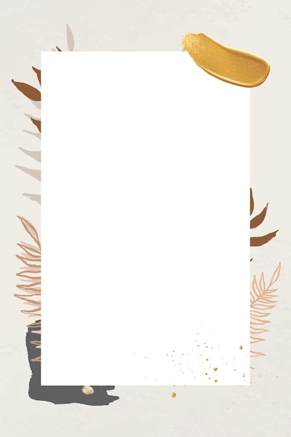 Einfacher Blatt-png-Rahmen-Pastel-botanischer handgezeichneter Grafikdesign