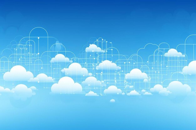 Einfacher Cloud-Computing-Hintergrund