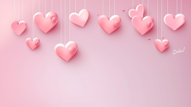 Einfacher und kreativer Hintergrund für den Valentinstag