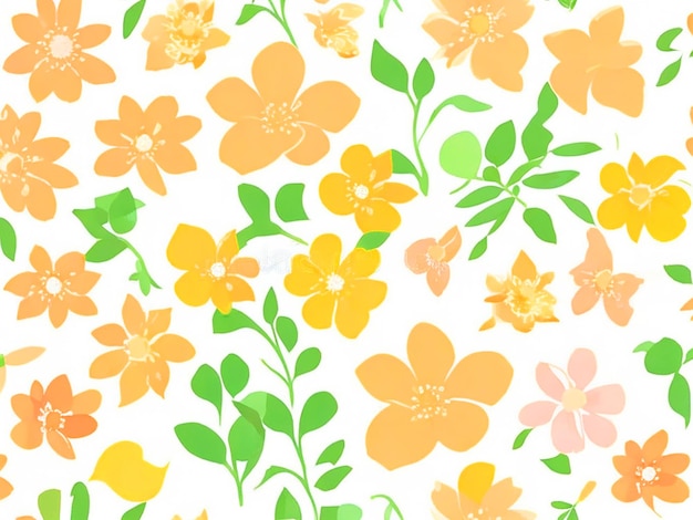 Einfaches süßes Muster in kleinen Blumen auf weißem Hintergrund Liberty Style Ditsy Print Floral