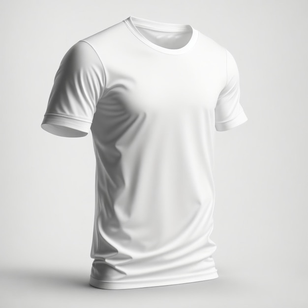 Einfaches weißes T-Shirt-Mockup-Design, KI generiert