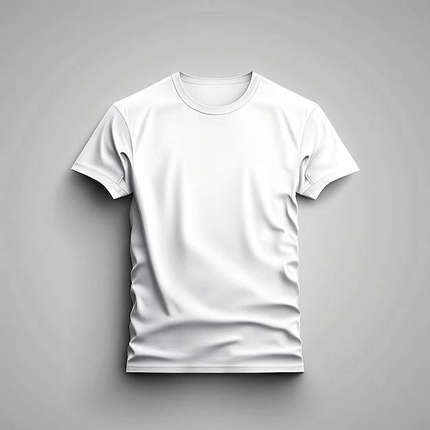 einfaches weißes T-Shirt-Modellfoto