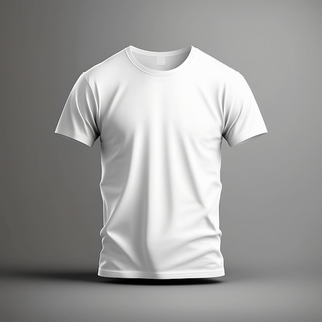 einfaches weißes T-Shirt-Modellfoto